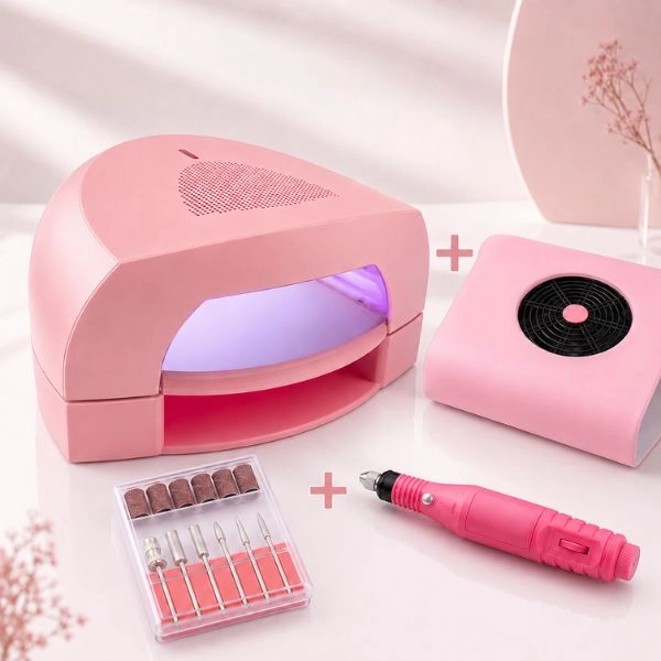 Lampă UV pentru unghii 36 W + Colector de praf GRATUIT + Freză pentru unghii