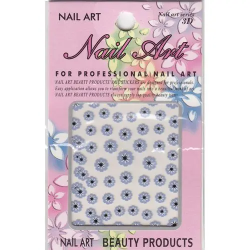 Sticker mov - flori 3D cu margini rotunjite