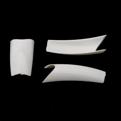 Tipsuri unghii, Nr. 2 - Ultra Deep Smile, French White, 50buc