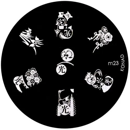 Şablon ştampile unghii m23 - diverse modele