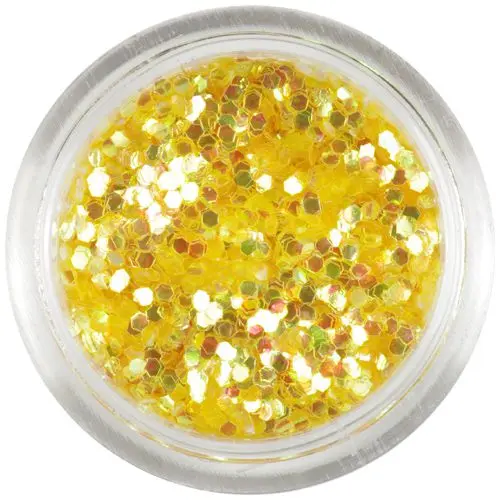 Paiete 1mm - hexagoane galbene ca mierea