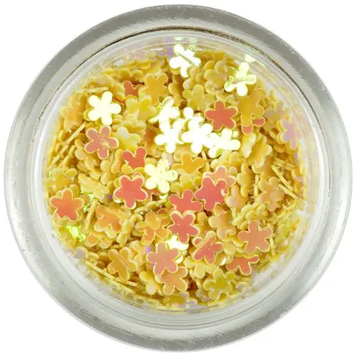 Confetti în formă de flori mici - galbene