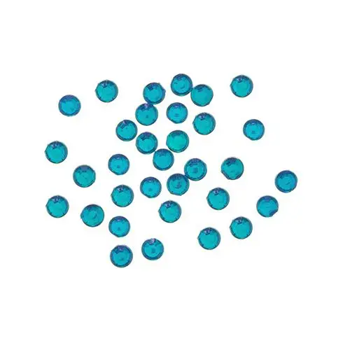 Stras rotund 2 mm - turcoaz, 50 buc