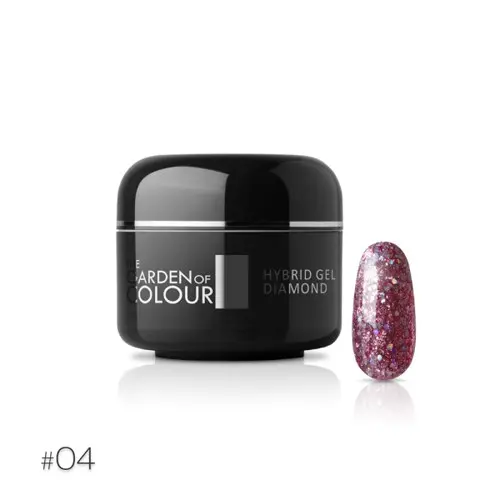 Gel UV Silcare Hybrid Gel Diamond – 04 Plum, 5g