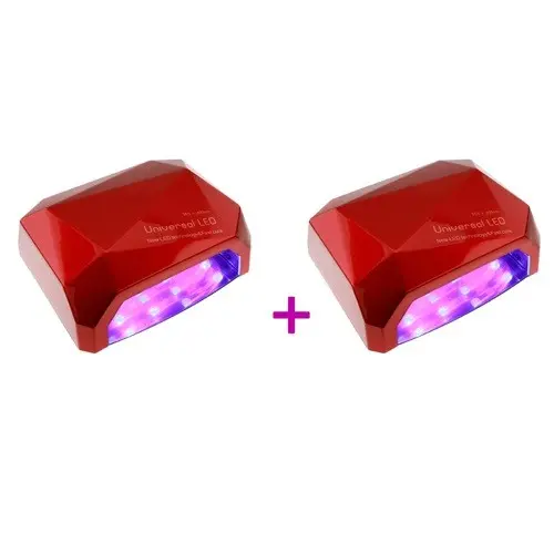 2 x Lampă LED roșie - 66W