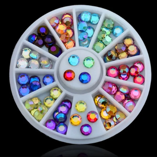 Cristale decorative pentru unghii - mixt, 3mm