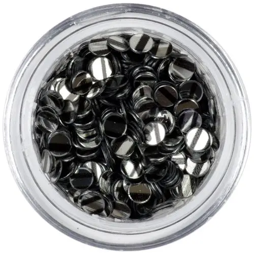 Paiete - argintii cu dungi negre