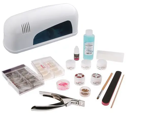 Set mare Basic gel UV - sistem bifazic cu lampă albă cu 1 bec