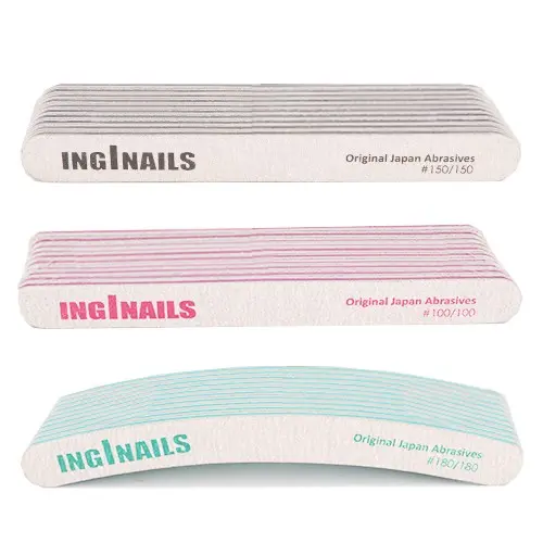 Inginails Set de pile pentru unghii 3x10bucăți - mix