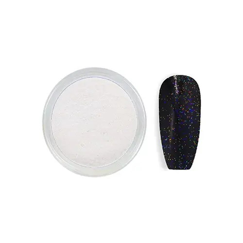 Pulbere decorativă strălucitoare - alb nr.1, 3g