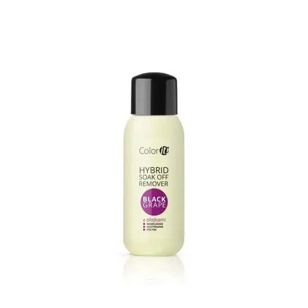 Soluție Silcare hibrid SOAK OFF pentru îndepărtarea gelului UV cu uleiuri și aromă de Black Grape, 100ml