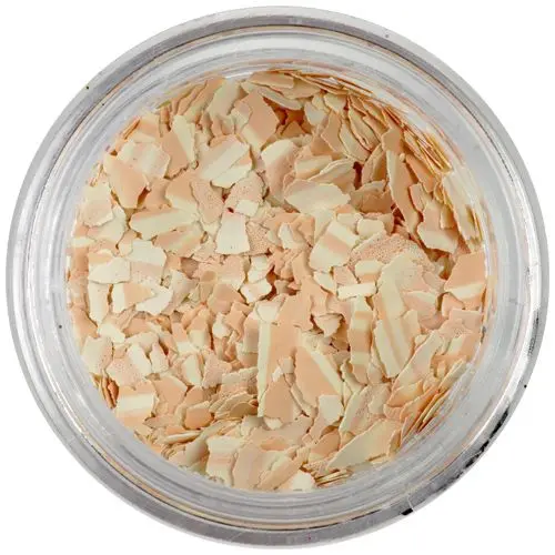 Confetti mare cu o formă nedefinită - bej şi maro, cu dungi