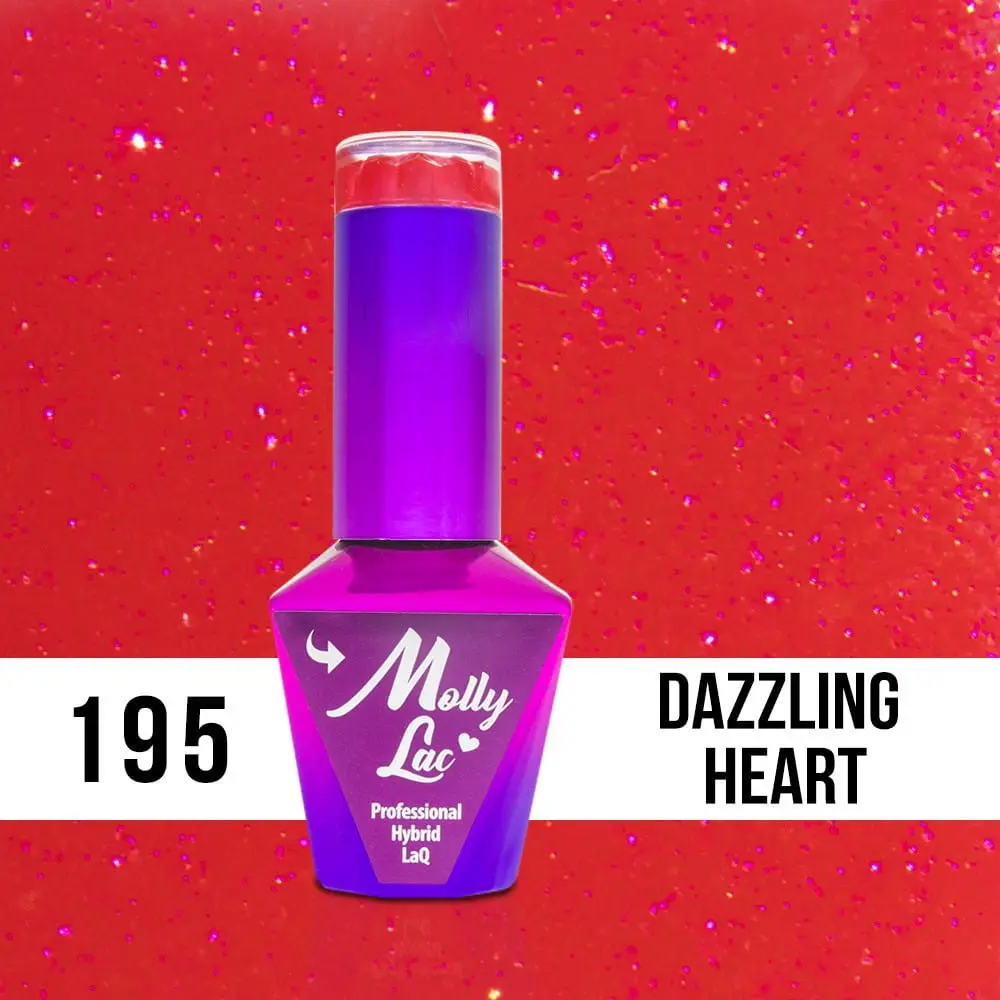 MOLLY LAC UV/LED Hearts and Kisses - Dazzling Heart 195, 10ml