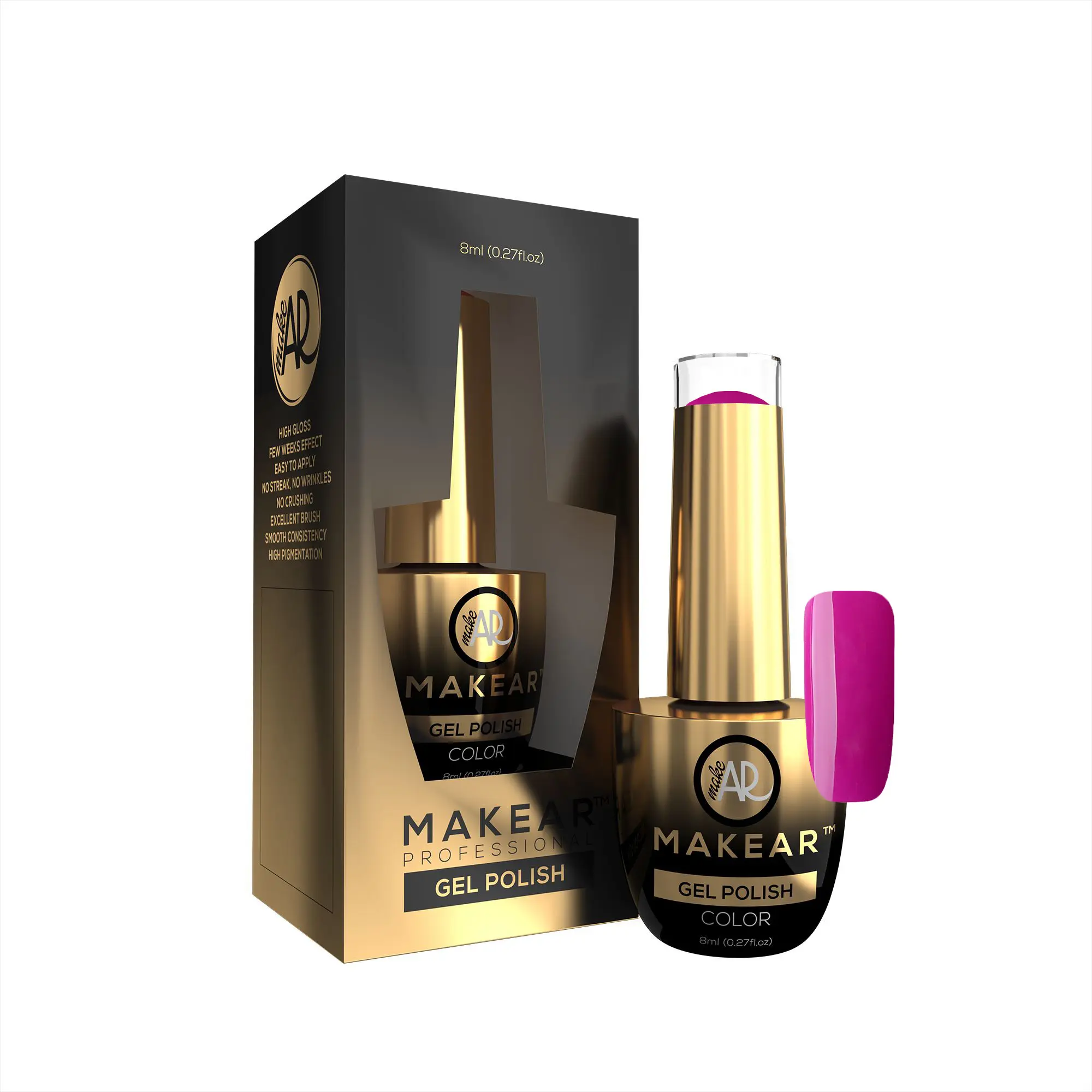 Makear Gel colorat pentru unghii – Neon purple – N05, 8ml