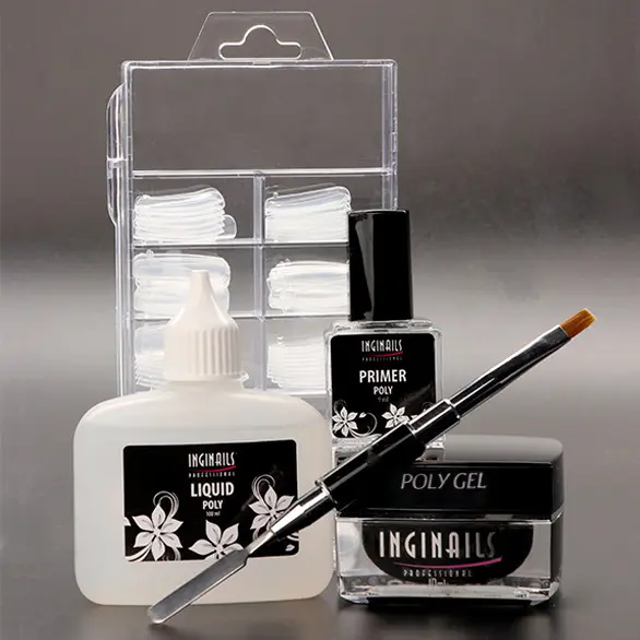 Trusa de unghii Polygel - Natural Clear