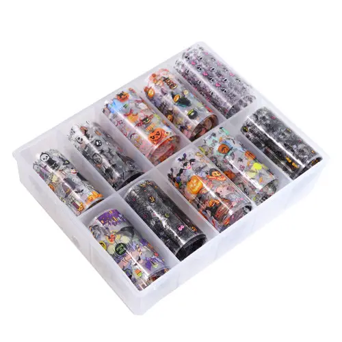 Set de folii decorative pentru unghii - 10buc