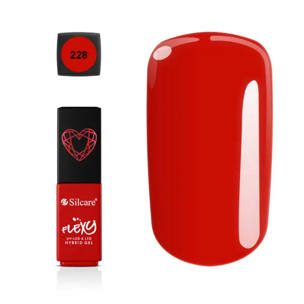 Silcare Lac gel hibrid - Flexy Ruby Heart 228, 4,5g