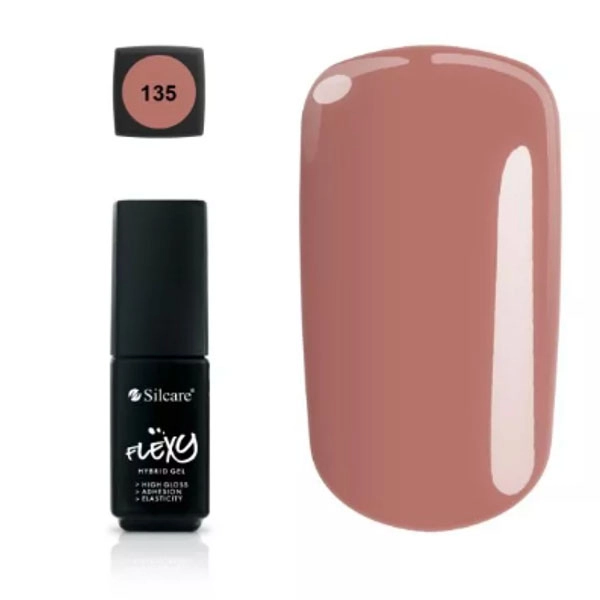 Lac gel colorat Silcare – Flexy 135, 4,5g