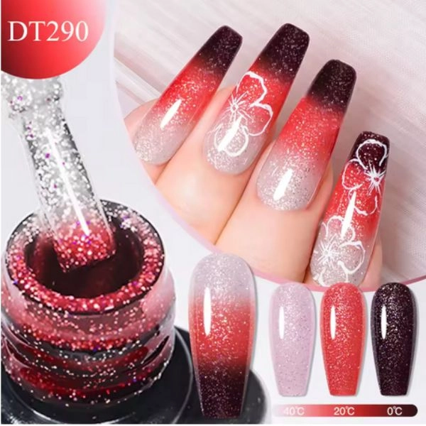 THERMO lac gel - Light Pink/Burgundy DT290, 7 ml