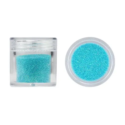 Pudră glitter pentru nail art - albastru azur, 10g