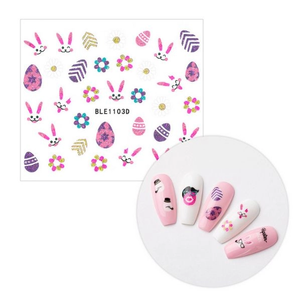 Autocolante 3D pentru unghii - Paște BLE 1103D