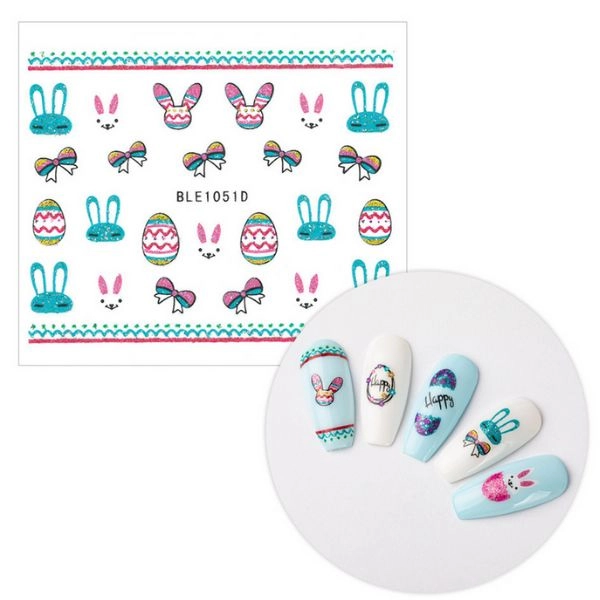 Autocolante 3D pentru unghii - Paște BLE 1051D