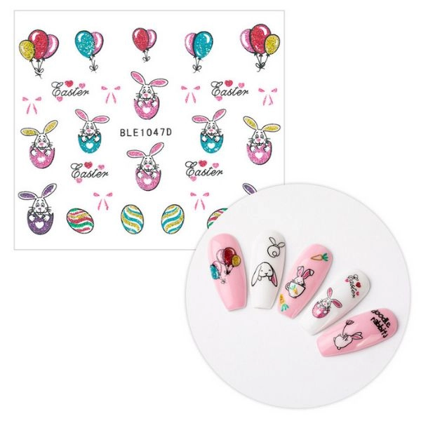 Autocolante 3D pentru unghii - Paște BLE 1047D