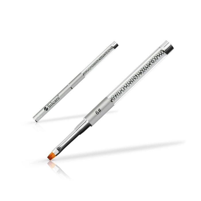 Pensulă gel nr. 6 - argintie