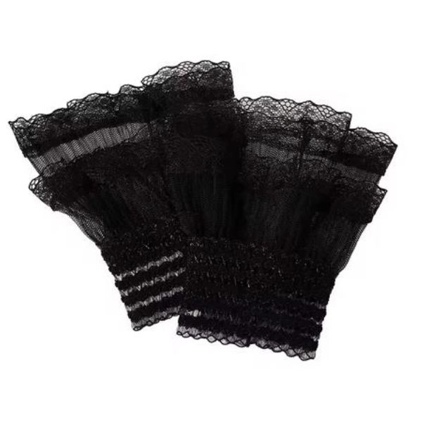 Decorative gloves for photography, black