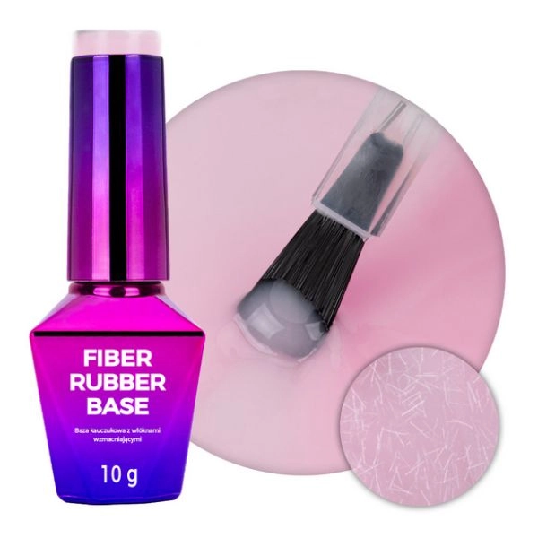 Molly Lac Fiber Rubber Base, 10g - Angel Pink