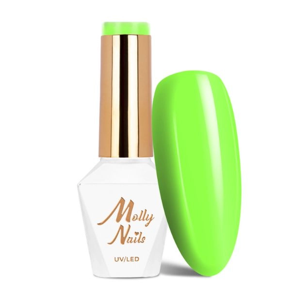 Molly Lac UV/LED gel lac HEMA/Di-HEMA Free Vivid Vibes - Toxic Lime, Nr. 282, 8g
