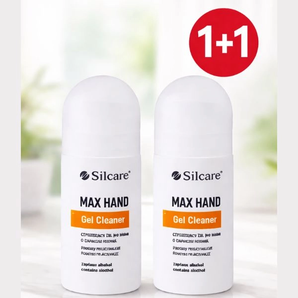 Gel dezinfectant Silcare - MAX HAND, 60 ml - PROMOȚIE 1+1 GRATUITĂ