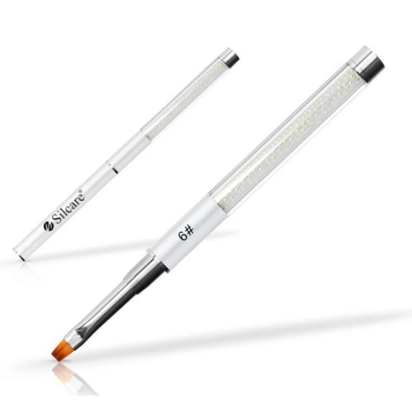 Pensulă gel nr. 6 - cu perle mici