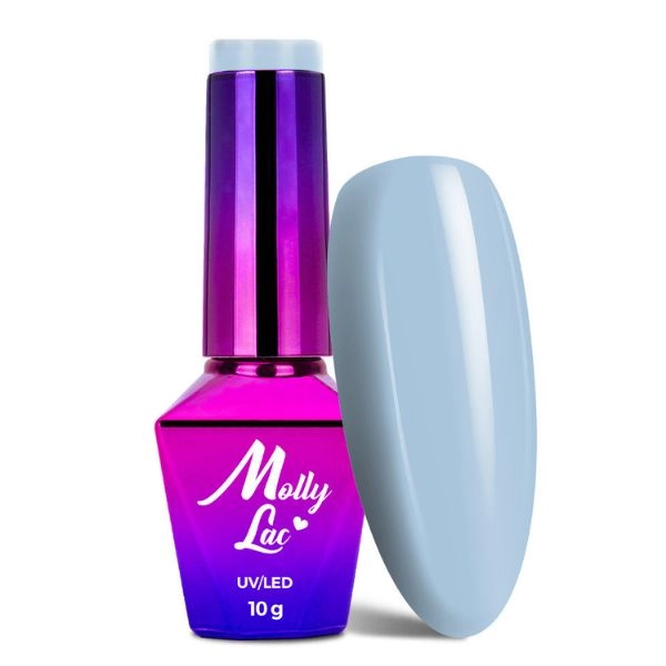 Ojă semipermanentă hibridă UV/LED MollyLac Pure Nature - Top of the Mountain nr. 105, 10g