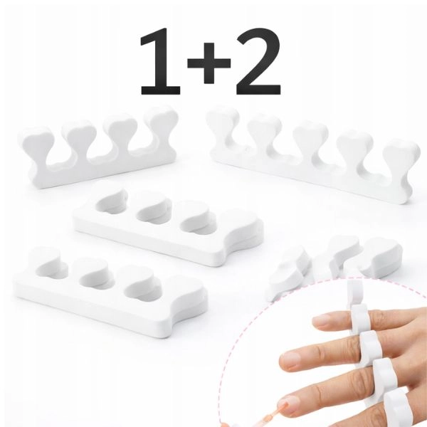Separator degete - alb, 2buc - PROMOȚIE 1+2 GRATUITĂ