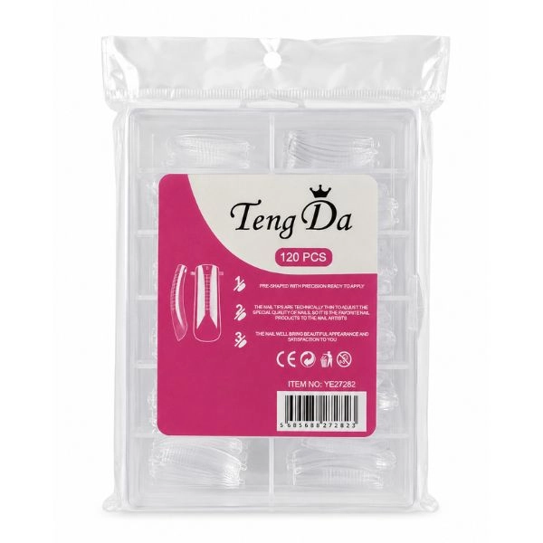 Tipuri de unghii - poligel, transparente 120 buc