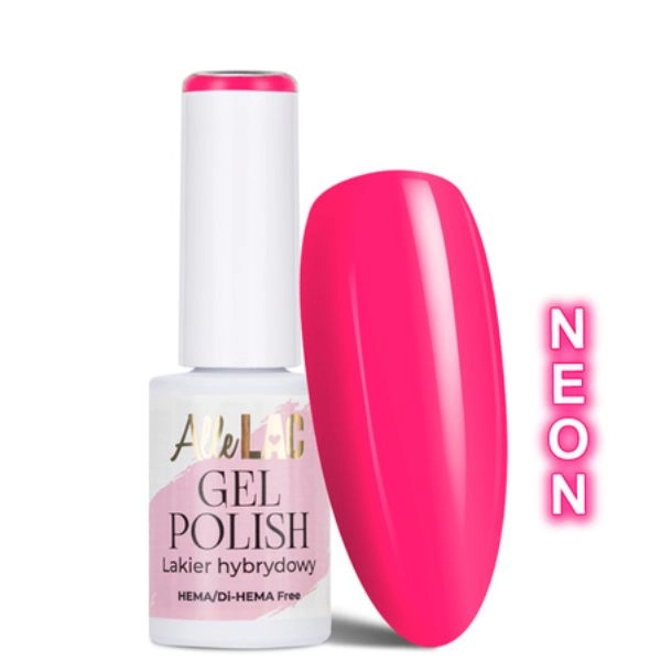 Ojă de gel hibridă LED/UV AlleLac Pinks - PI36 Hot Flamingo, 6g