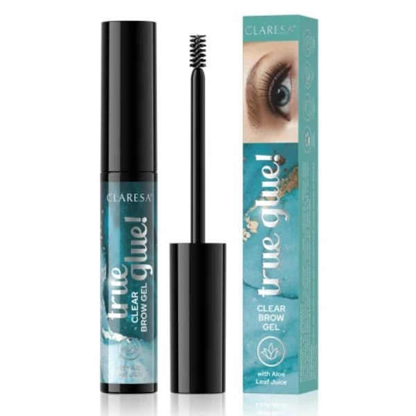 Claresa True Glue Clear 01 – gel pentru sprâncene, 8 ml