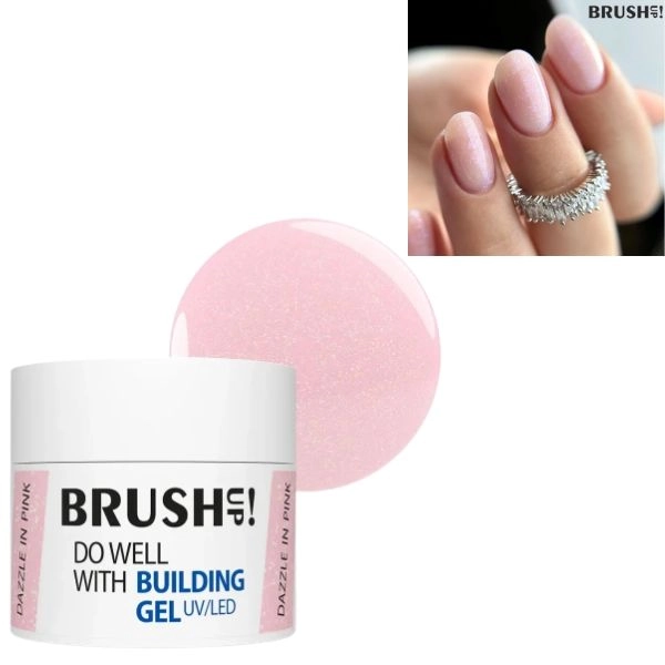 BrushUp! UV/LED Building gel - Dazzle in Pink, 12g