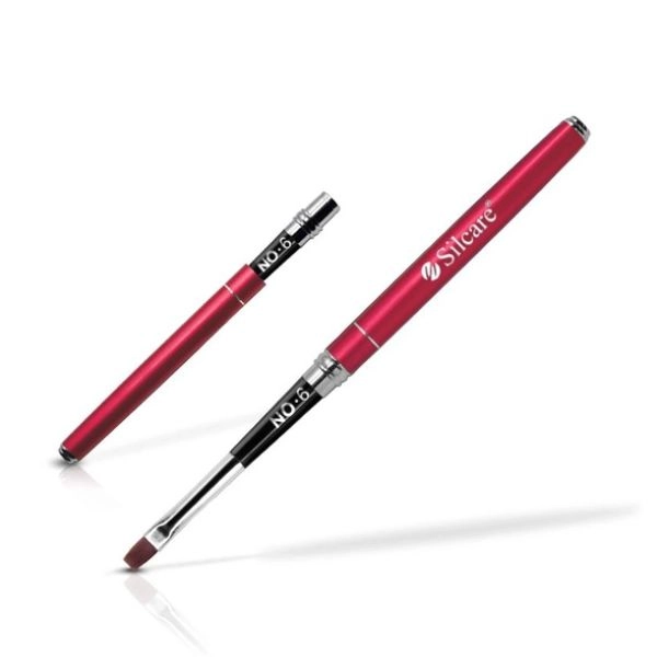 Pensulă Silcare pentru gel nr. 6, 2 mm
