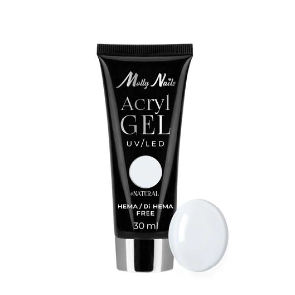 Gel acrilic LED/UV Molly Nails - Natural, 30ml