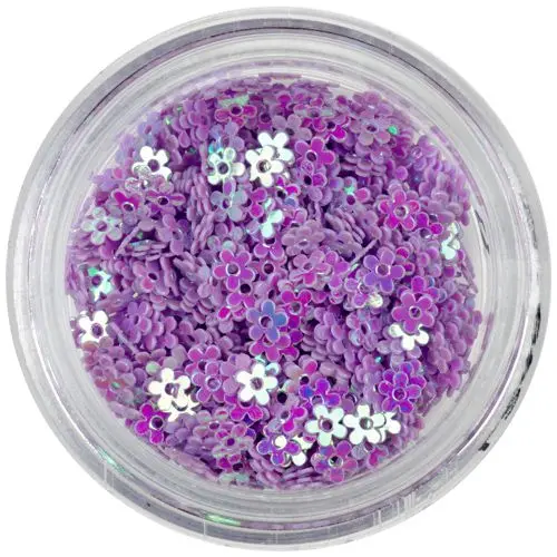 Decoraţiuni mov deschis - flori cu gaură