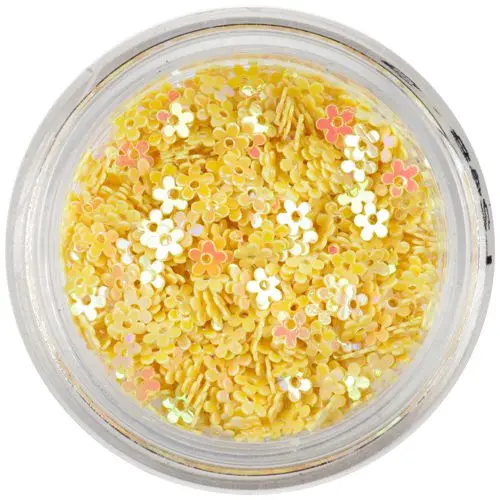 Flori galbene cu gaură - reflexii colorate