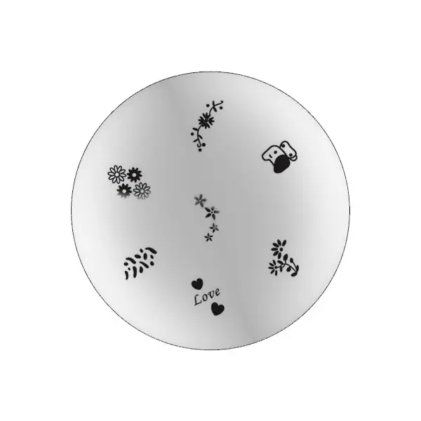 Şablon de ştampilare B14 - flori