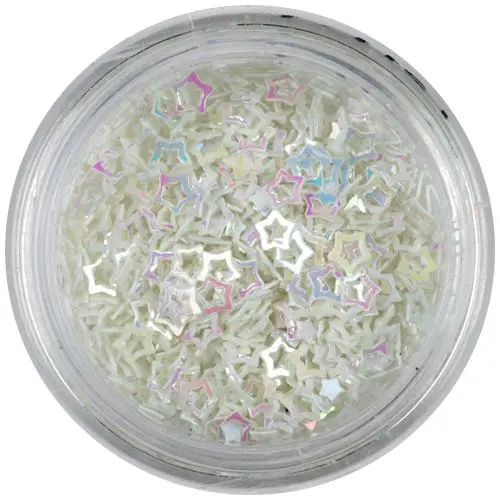 Stele nail art albe