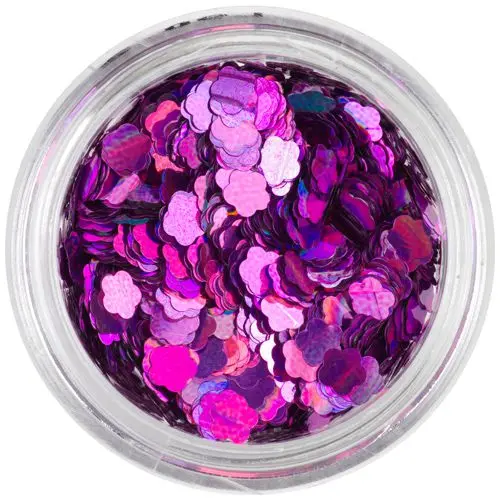 Floare decorativă - mov, hologramă