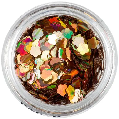 Paiete aurii în formă de floare - hologramă