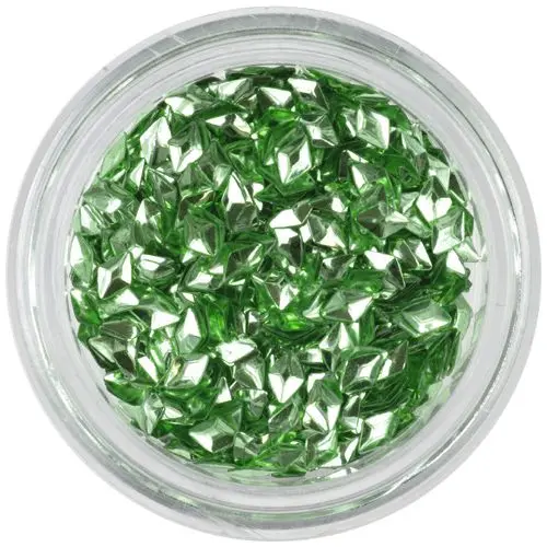 Decoraţiune nail art verde deschis - ştras 3D