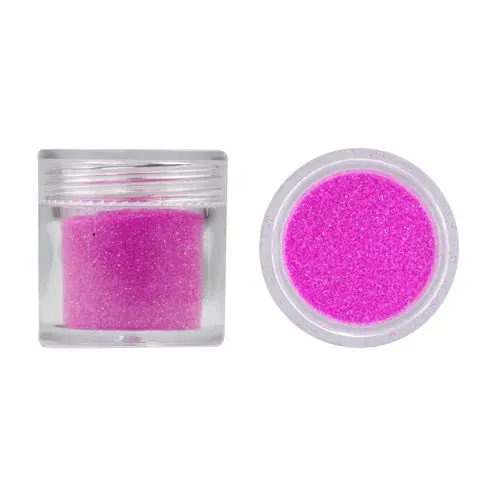 Pudră cu sclipici pentru nail art - fucsia, 10g
