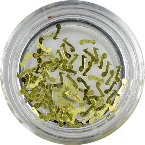 Decorațiuni metalice pentru unghii – Note muzicale